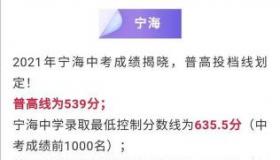 宁波中考分数线公布：民办普高投档指导线为500分，可适当下调录取分数