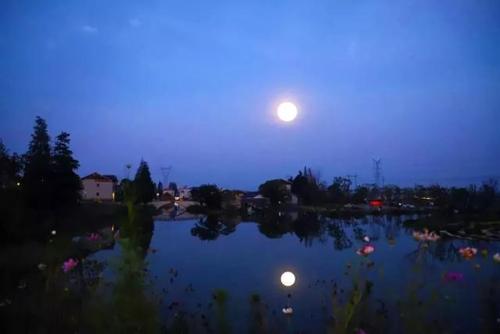 元宵节最佳赏月时间：夜幕降临，东方低空的一轮圆月等待您的观赏