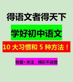 揭秘学霸秘籍：怎样学好初中语文，轻松提升语文成绩