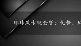 环球黑卡现金贷：优势、风险与申请指南