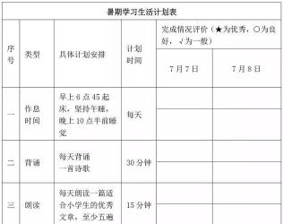 高中暑假计划：充实、有序与高效