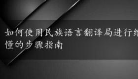 如何使用民族语言翻译局进行维吾尔语翻译：简单易懂的步骤指南