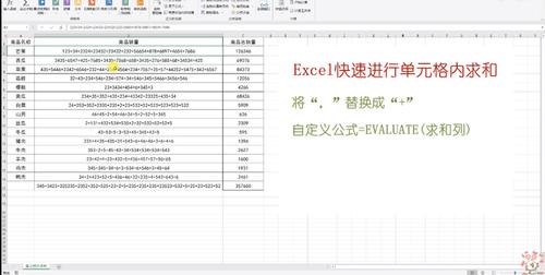 一键操作，轻松掌握：Excel表格求和全攻略