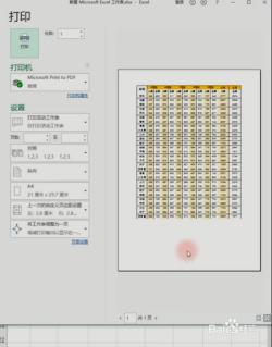 Excel表格打印如何设置成一张纸：打印设置全攻略