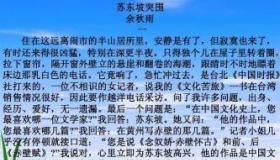 苏东坡突围：读后的思考与启示