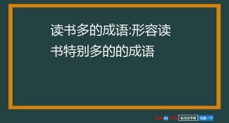 表示读书多的成语：探寻那些形容学识渊博的经典词汇