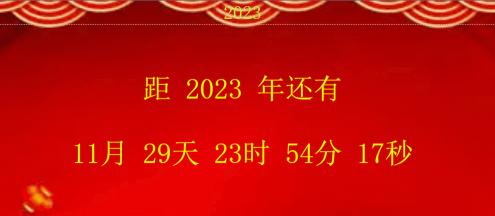 2023年过年倒计时：今天阳历多少号过年？