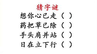 男人占多数打一字：猜字谜探汉字奥秘，感受智慧魅力