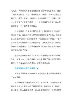 他是我的榜样——我的爸爸