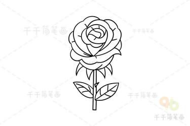 玫瑰花画法：从简笔画到自然之美的探索