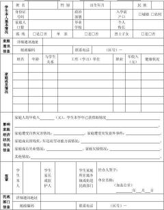 大学生贫困申请表：一份寻求理解和援助的真诚申请